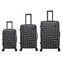 DUKAP Zahav 3-Piece Hardside Spinner Luggage Set, TSA Checkpoint Friendly, Black (DKZAHSML-BLK)~#|#~D6315A40-1D16-4826-AAA4C85E56E2315E_sc7