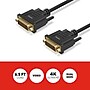 Staples TECH 6.5 ft. DVI-D to DVI-D Cable, Male to Male, Black (ST62473)~#|#~D63688AC-66E7-4B2E-BB36F043D7EFB87E_sc7