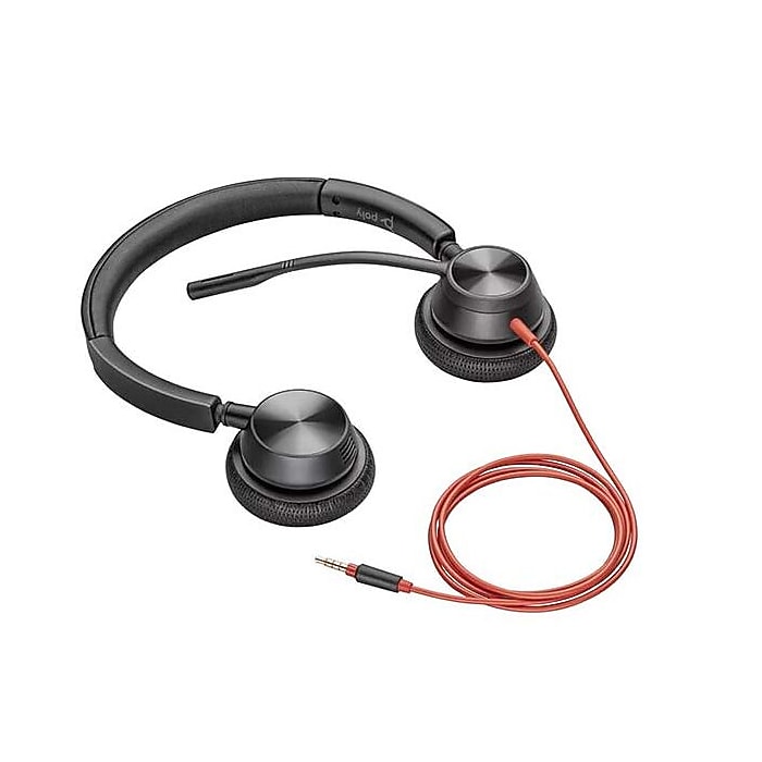 Poly Blackwire 3225 Wired Noise Cancelling Headset, UC
