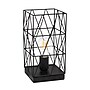 Creekwood Home Geometric Metal Cage 10" LED Table Lamp, Black (CWT-1003-BK)~#|#~D63C0078-FF4F-4C1F-93DC4BED274307E5_sc7