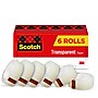 Scotch Transparent Clear Tape Refill, 0.75" x 27.77 yds., 1" Core, Clear, 6 Rolls/Pack (MMM600K6)~#|#~D63DFDCE-2611-45D7-BACF80FF59F49741_sc7