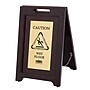 Rubbermaid "Caution Wet Floor" Free-Standing Floor Sign, 15" x  22.25" (RCP1867507)~#|#~D63E444C-FCCA-4C02-A18FB5E1744381A6_sc7
