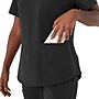 Medline Lex AVE Women's 3-Pocket V-Neck Scrub Top, M, Black (4802BLKM)~#|#~D6456EE3-C2E8-48F3-AA6E3546362D05D6_sc7