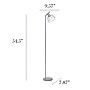 Simple Designs Sleek Essentials 54.5" Metal Floor Lamp with Wire Cage Shade, Gray (LF1050-GRY)~#|#~D6460B6D-C8AE-4C47-8DB8192563FB7613_sc7