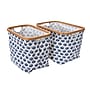 Household Essentials Krush Collapsible Laundry Hamper, Bamboo, Blue Cacti, 2/Pack (2286-1)~#|#~D650DC32-590E-4B20-98D788130B6BCEA1_sc7