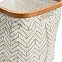 Household Essentials Krush Collapsible Laundry Basket, Bamboo, Tan Chevron, 2/Pack (2296-1)~#|#~D6513542-67CC-452D-96FA2479B519ED5B_sc7