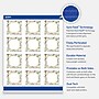 Avery Gold-Blue Border Berries Matte Blank Card, White, 120/Pack (S00-FEG)~#|#~D6528BFC-6E90-48A0-B713F017E971E26D_sc7