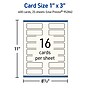 Avery Business Cards, 1" x 3", Matte Ivory, 400/Pack (95284)~#|#~D653AE52-5703-44DE-917C87B51F48358D_sc7