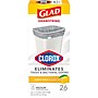 Glad with Clorox Medium 8 Gallon Drawstring Kitchen Trash Bag, Lemon Fresh Bleach Scent, 26 Total Bags (79316)~#|#~D6542A69-27FA-45E1-8622DC111CBE9760_sc7