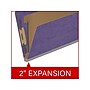 Medical Arts Press Pressboard Classification Folder, 1 Divider, 2" Expansion, Legal Size, Purple, 10/Box (DV-T52-14-3PRP)~#|#~D6566239-70B0-412F-A0462E117E7C2B8B_sc7