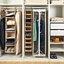 Household Essentials Canvas Hanging Wardrobe with Clear Front Panel and Full-Length Zipper (HH311332)~#|#~D659B349-4CAE-413B-ACA3ABA89FB1119C_sc7