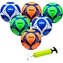 Xcello Sports Size 4 Soccer Balls with Pump, Orange/Green/Navy, 6/Pack (SB-S4-6-ASST-1)~#|#~D6643B8E-54C3-4224-86A0C40CECC72225_sc7