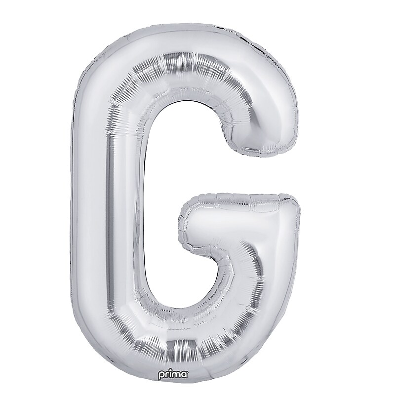 Party City 16" "G" Foil Balloon, Silver, 2/Pack (AM60050271-18) image 1