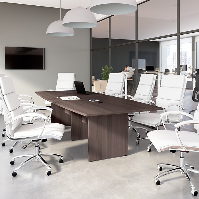 Bush Business Furniture 120W x 48D Boat Shaped Conference Table