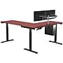 VersaDesk PowerLift 72"W Electric L-Shaped Adjustable Standing Desk, Cherry/Black (PLLSD7272-BC-APP)~#|#~D672B1B0-F8CD-4435-A194AB419702F0B6_sc7