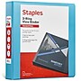 Staples 1 1/2" 3-Ring View Binders, D-Ring, Light Blue (58686)~#|#~D6751510-AC4B-4E73-BD92930A083EDD0D_sc7