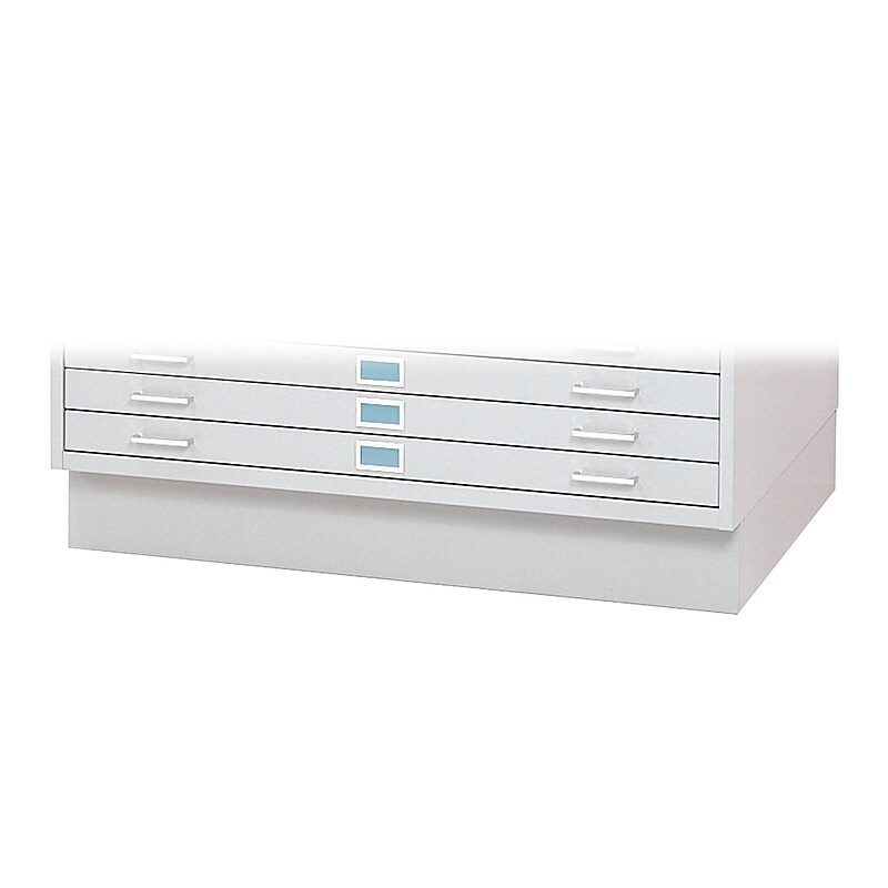 Safco Closed Base for Flat File Cabinet 4994, Not Assembled, White (4995WHR) image 1