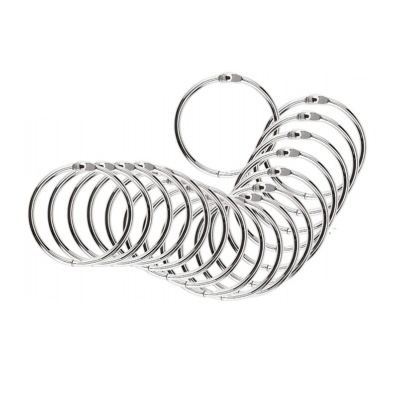 Nahanco Book Ring, 2 1/4" Capacity, Silver (DISPLAYRING) image 1