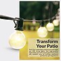 Newhouse Lighting Globe Party LED String Lights w/ Wireless Remote Dimmer, 50 ft., Black (PSTRINGLEDDIM)~#|#~D677D5F0-82B8-4CF9-9B3C86EF7518262F_sc7