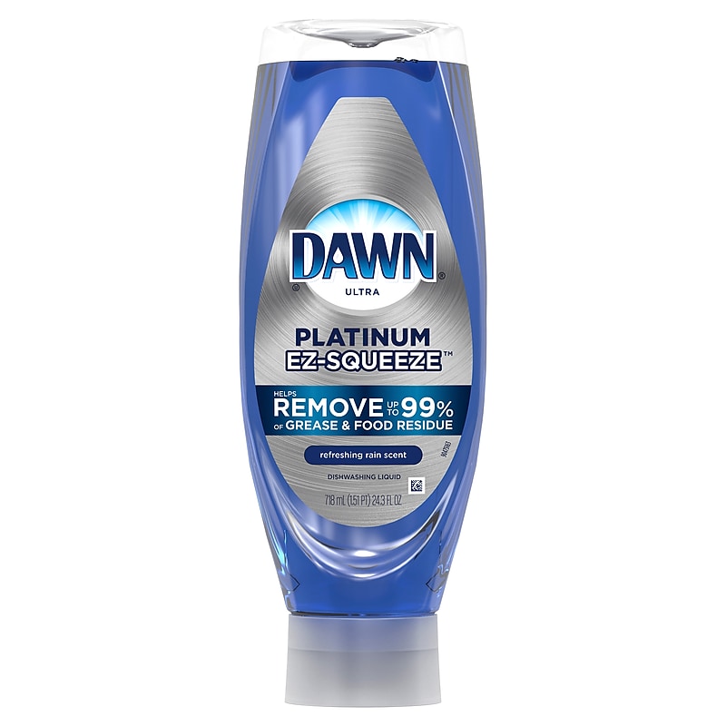 Dawn Ultra Platinum EZ-Squeeze Dish Soap, Refreshing Rain Scent, 24.3 oz. (3077205207) image 1