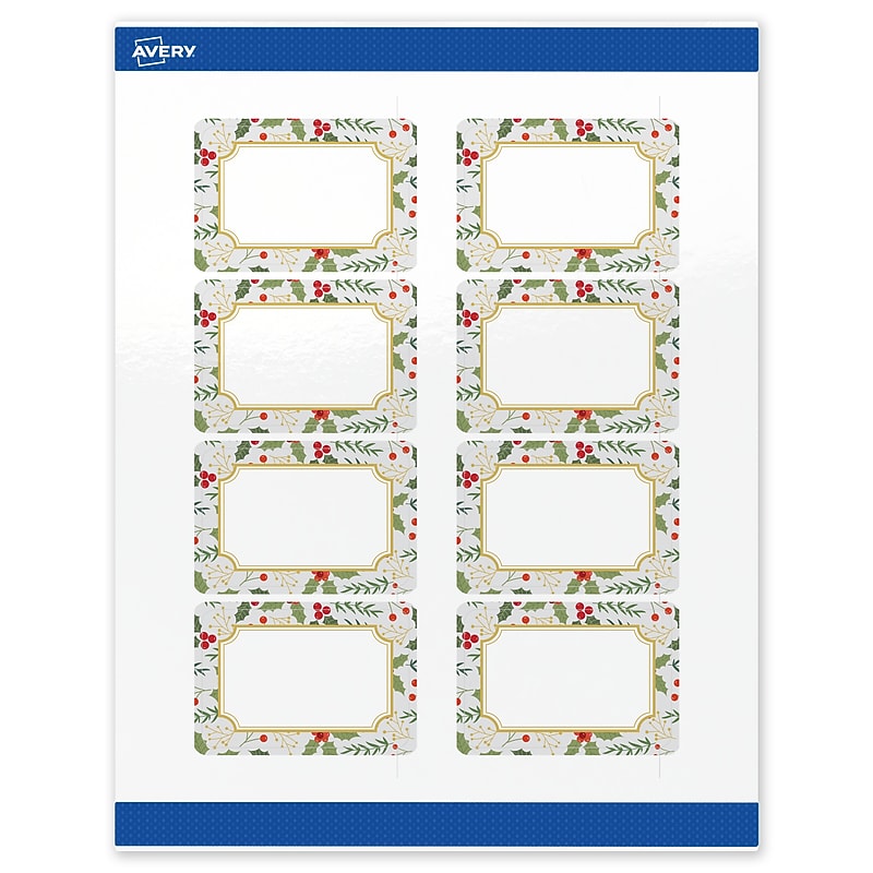 Avery Rectangle Multipurpose Labels, 2" x 3", White, 80/Pack (19479370459) image 1