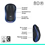 Logitech M185 Wireless Ambidextrous Optical 2.4 GHz Mouse, Blue (910-003636)~#|#~D686DA83-29EE-4639-AE9E334F86A64784_sc7
