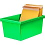 Storex Plastic Medium Classroom Storage Bin, 16.75"x 11.87"x 8.28", Green, Pack of 2 (STX61485U06C-2)~#|#~D687314E-B6AF-4847-9EEBD6BB3DB846FF_sc7