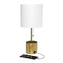 Creekwood Home 18.5" LED Table Lamp with USB Port, Gold (CWT-1007-GL)~#|#~D689FBAD-61BB-48F2-A38C50F3FBDB4138_sc7