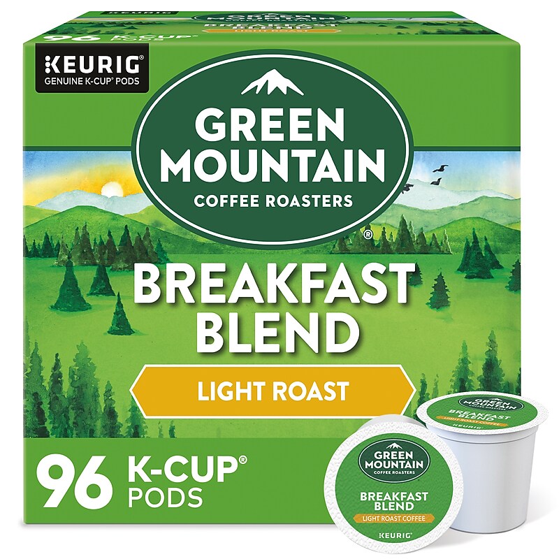 Green Mountain Breakfast Blend Coffee Keurig® K-Cup® Pods, Light Roast, 96/Carton (6520) image 1