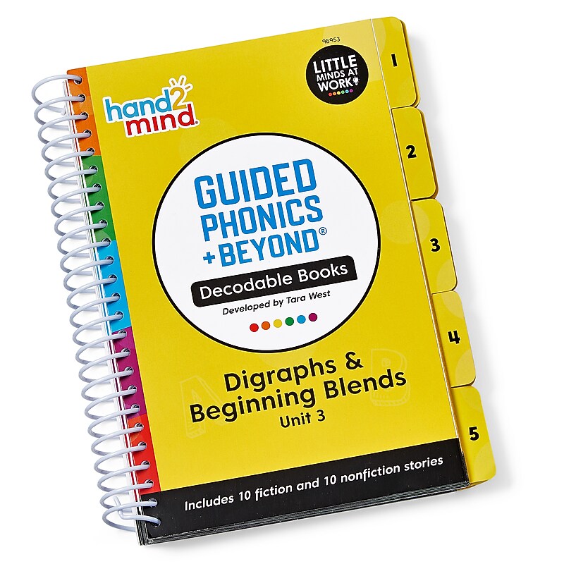 hand2mind Guided Phonics + Beyond Unit 3 Decodable Book Resource Book (96953) image 1