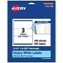 Avery Laser/Inkjet Multipurpose Labels, 8.375" x ", Glossy White, 300/Box (94251)~#|#~D6A209C0-E3C4-415B-99619AAADF42AEF1_sc7