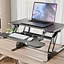 Mount-It! 30" W Manual Rectangular Adjustable Standing Desk Converter, Black (MI-15009S)~#|#~D6A2881E-3C1D-4978-8752FA7900613D29_sc7