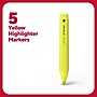 TRU RED™ Tank Highlighter with Grip, Chisel Tip, Yellow, 5/Pack (TR54577)~#|#~D6A3A9EC-47E2-4C39-A252B39378A3C587_sc7