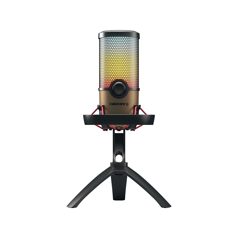 Cherry UM 9.0 PRO RGB Computer Microphone, Black/Copper (7273114) image 1