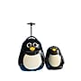TUCCI Penguin 2-Piece Hardside Carry-On Luggage Set with Wheels, TSA Checkpoint Friendly, Black (T0378-Penguin)~#|#~D6A61674-4DC8-47BE-A230DB677542CDCC_sc7