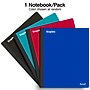 Staples® Spine Guard 1-Subject Notebook, 8.5" x 11", College Ruled, 100 Sheets, Color chosen at random (36932-CC/08004)~#|#~D6A77F0E-10CC-4F8F-A2AF673D6A8C495E_sc7