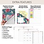 2026 Global Printed Products Essential Pro 8.5" x 11" Weekly & Monthly Planner, Paperboard Cover, Teal Floral (ESPROCY26851117)~#|#~D6A8E5CA-88E5-4851-ABC4506292576EC0_sc7