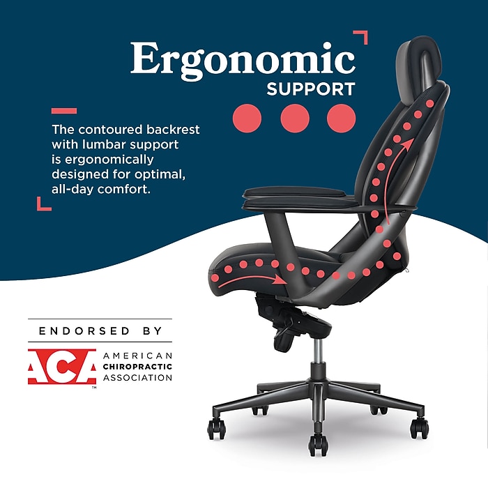 La-Z-Boy Vannes Ergonomic Polyurethane Swivel Executive Chair