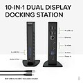 Plugable USB 3.0 and USB-C Universal Laptop Docking Station for Windows