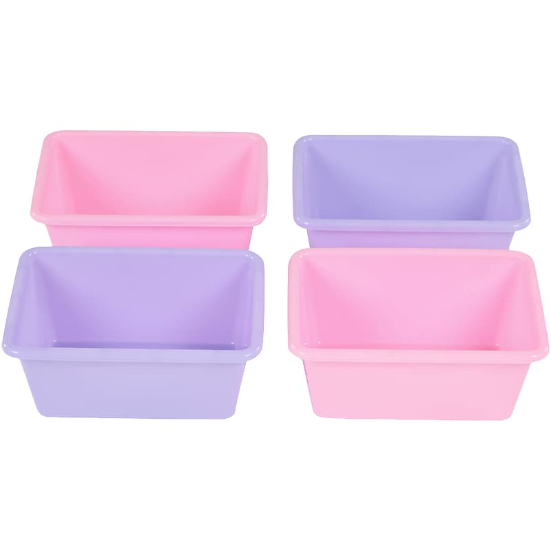 Humble Crew Small Storage Bins, Pink/Purple, 4/Pack (SM098) image 1