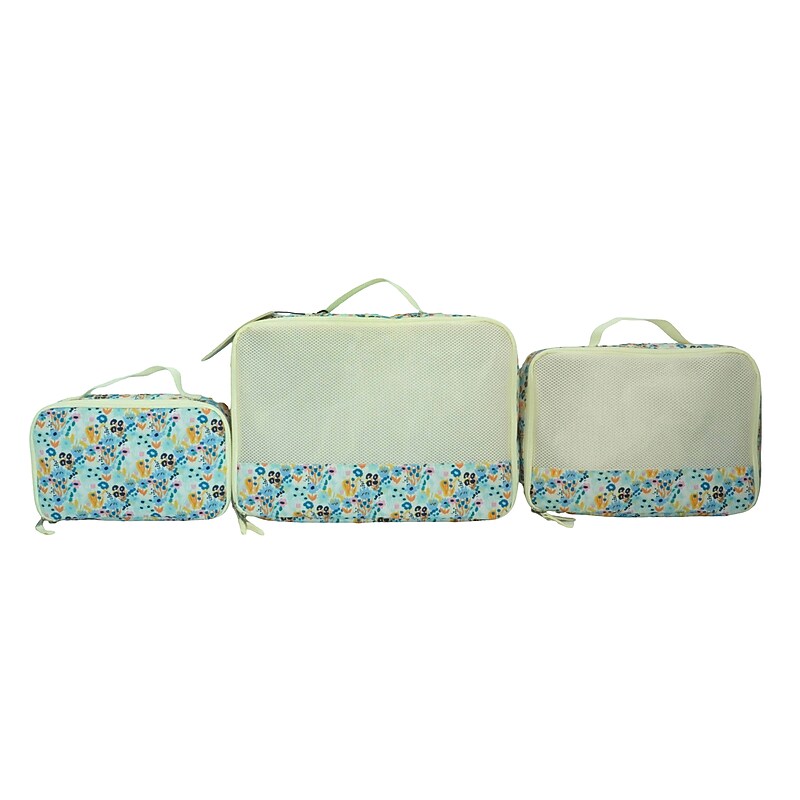 Bioworld Floral Print 4-Piece Polyester Packing Cube Set (PAA8443PLBPP00) image 1