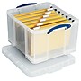 Really Useful Box 44.38 Quart Storage Box with Latching Lid, Plastic, Clear (42L CL)~#|#~D6BC3F06-671B-48E6-8F92FC8BBF510179_sc7