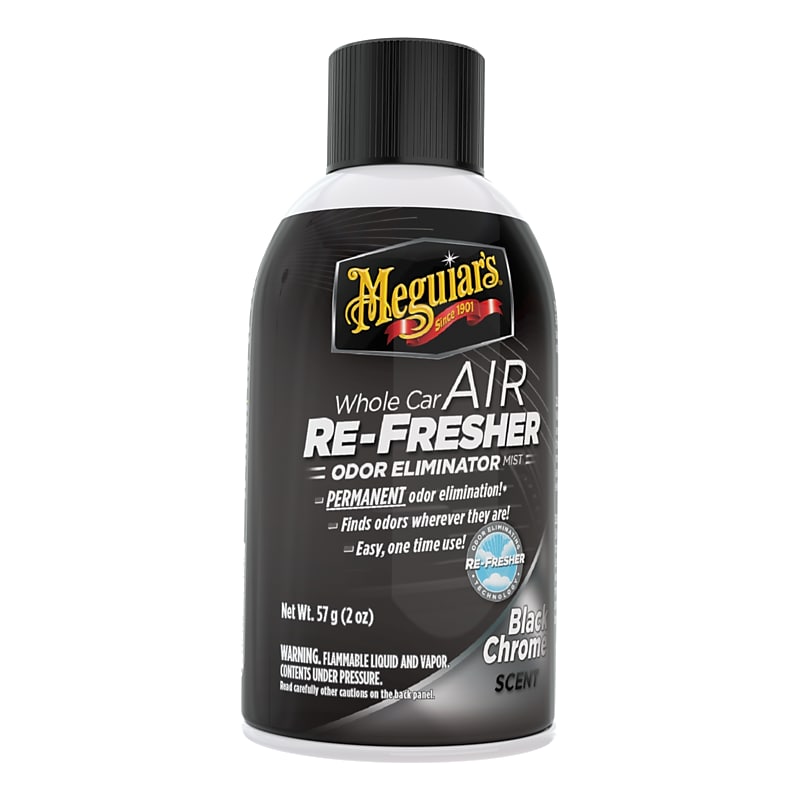 Meguiar's Whole Car Air Freshener Aerosol, Black Chrome Scent, 2oz (G181302) image 1