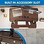 Mount-It! 38"W Electric Rectangular Adjustable Standing Desk Converter, Dark Walnut (MI-8011)~#|#~D6C6872E-802E-49E1-B9081EE9256E3C77_sc7