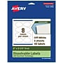Avery Dissolvable Oval Multipurpose Labels, 2" x 3-1/3", Off-white, 40/Pack (94056)~#|#~D6C8366C-7492-4C38-ABBDE8F13B4FDF94_sc7