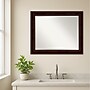 Amanti Art Coffee Bean Brown Frame Wall Mirror, 27.25" x 33.25" (A42674960905)~#|#~D6C8C65E-FA7A-471E-901E845D13614F1B_sc7