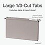 Pendaflex Heavy Duty Reinforced Box Bottom Hanging File Folder, Straight, Legal, Light gray, 20/Box (1006980)~#|#~D6C9E2D0-9DCE-4495-948C44DAE2CB057A_sc7