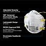 3M 8210 N95 Disposable Half Mask Respirator, One Size, White, 20/Box (8210)~#|#~D6CA1201-47E1-4C93-BEF438A366D5F225_sc7
