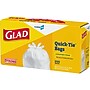 Glad Quick Tie Tall 13 Gallon Flap Tie Kitchen Trash Bag, White, 200 Total Bags (15931)~#|#~D6CA2EC8-16E1-4695-86BF5B54BCDD2EBF_sc7