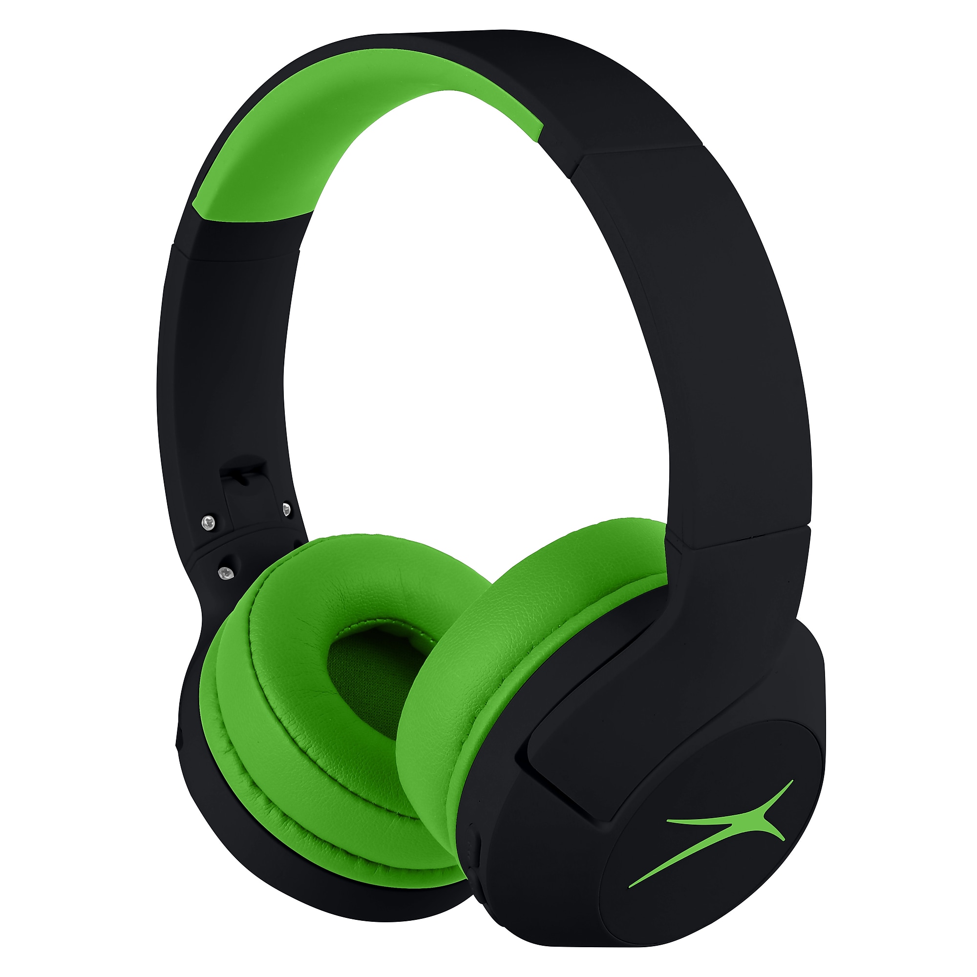 Altec Lansing Whiteout Series Wireless Bluetooth Kid Safe ANC Headphones, Black/Green (MZX4500-BOGRN) Sansujyuku sansujyuku.com